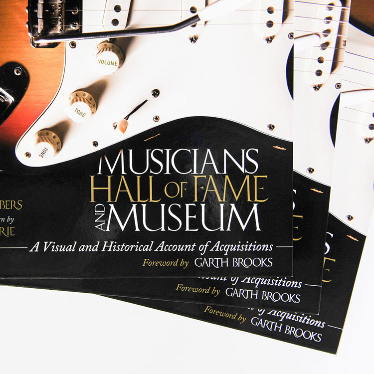 Musicians Hall of Fame hardcover book