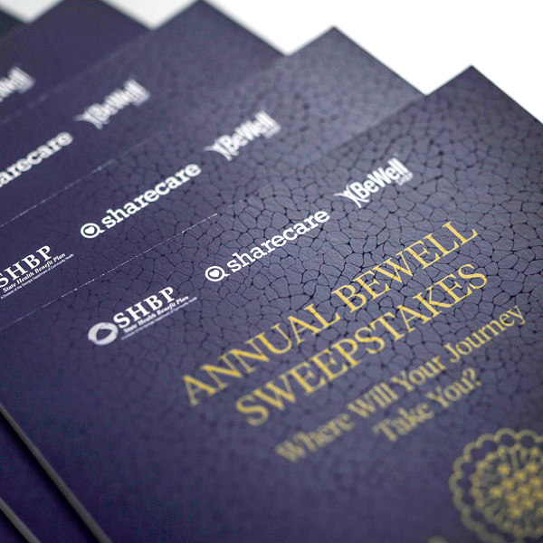 Sharecare BeWell direct mail sweepstakes campaign