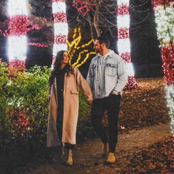 Cheekwood Holiday Lights mailer with illuminated garden display