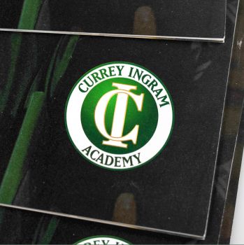 Currey Ingram Academy newsletter cover logo