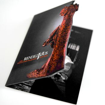 Frist Art Museum die-cut exhibition invitation